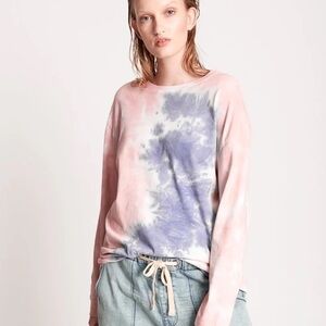 One Teaspoon lilac top tie dye Jersey long sleeve top size XS new